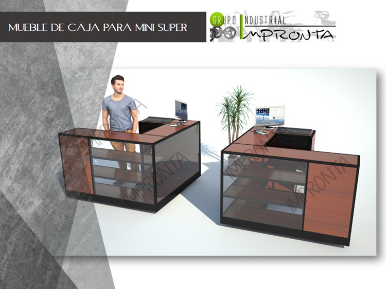 Mueble De Caja Minisuper 01 Fabricante De Mobiliario Exhibidores 