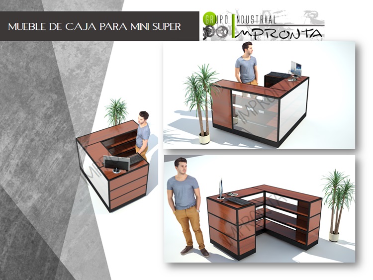 Mueble De Caja Mini Super 02 Fabricante De Mobiliario Exhibidores 